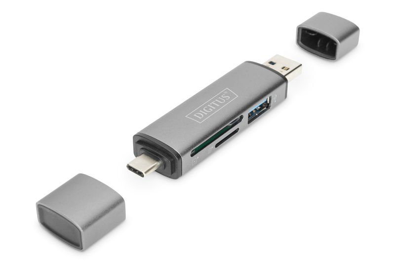 Digitus-Dual-Card-Reader-Hub-USB-C---USB-3.0-OTG