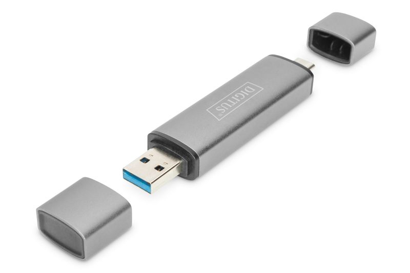 Digitus-Dual-Card-Reader-Hub-USB-C---USB-3.0-OTG