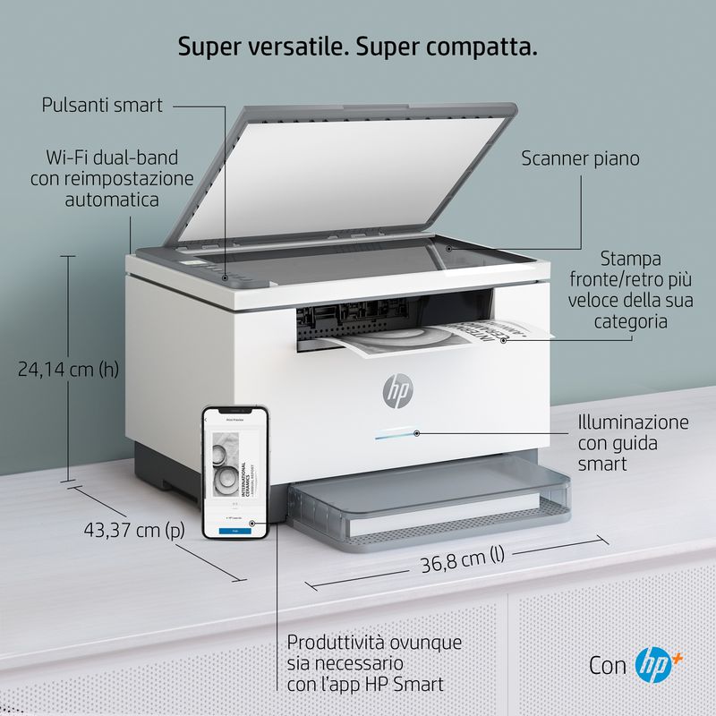 HP-LaserJet-Stampante-multifunzione-HP-M234dwe-Bianco-e-nero-Stampante-per-Abitazioni-e-piccoli-uffici-Stampa-copia