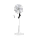 Rowenta Turbo Silence Extreme VU5690F0 Ventilatore a Piantana Nero-Bianco