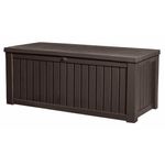 Keter Baule Da Giardino Rockwood In Resina 155X72,4X64,4H - 570 Lt Marrone