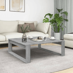 Tavolino Salotto Grigio Sonoma 100x100x35 cm Legno ingegnerizzato