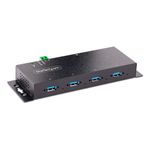 StarTech.com Hub USB 3.0 Industriale a 4 Porte - Multipresa USB Alimentata, ESD e Protezione da Sovratensione