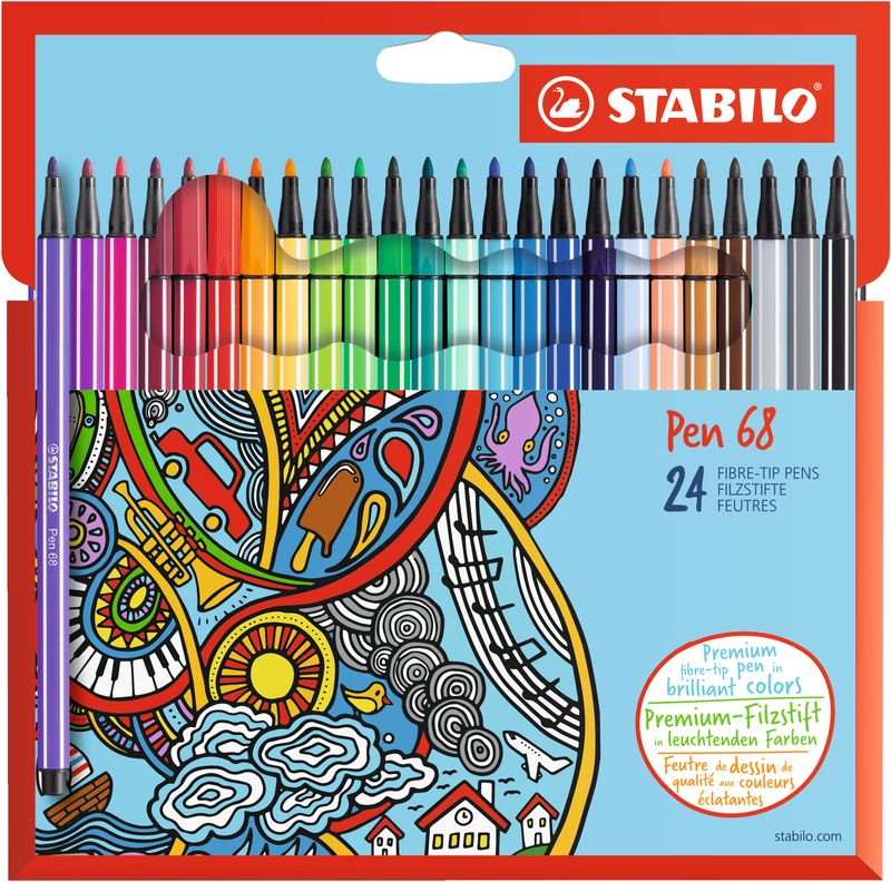 STABILO-Pen-68-marcatore-Fine-Multicolore-24-pz