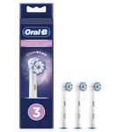 Braun Oral-B Sensitive Clean Testine Di Ricambio, Confezione Da 3 Pezzi