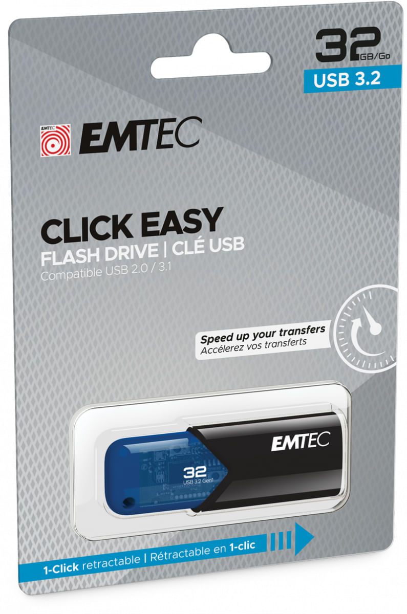 Emtec-B110-Click-Easy-3.2-unita-flash-USB-32-GB-USB-tipo-A-3.2-Gen-2--3.1-Gen-2--Nero-Blu