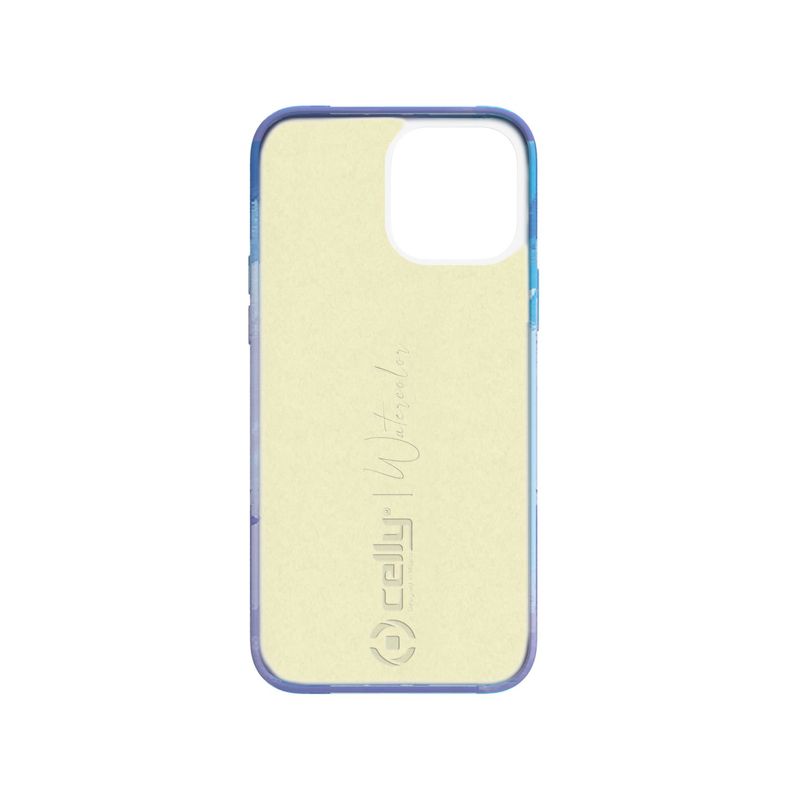 Celly-WATERCOLOR-iPhone-13-Pro-custodia-per-cellulare-155-cm--6.1---Cover-Blu