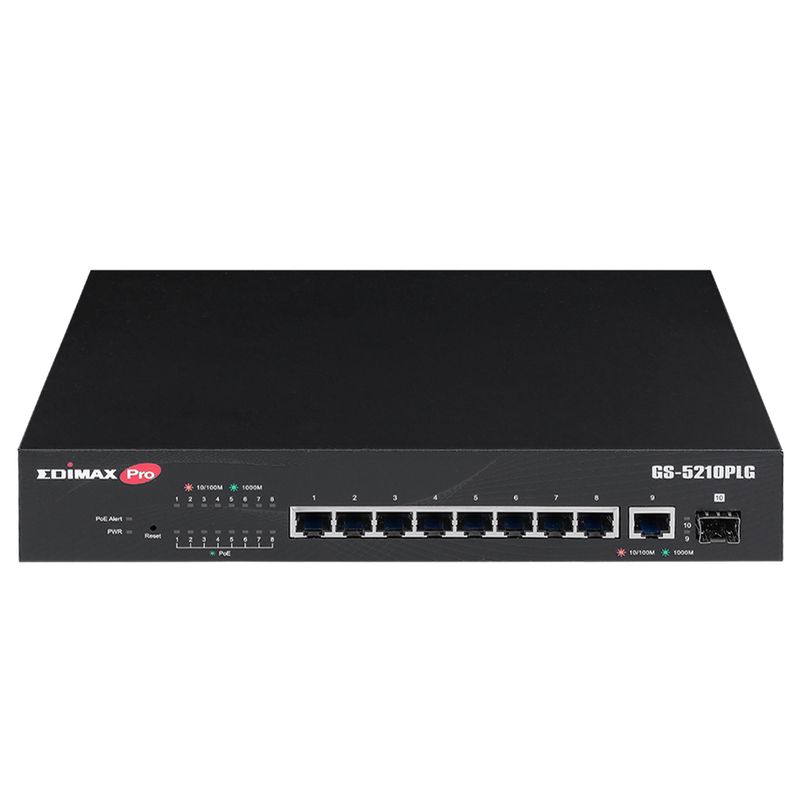 Edimax-Switch-GS-5210PLG-Gestito-Gigabit-Ethernet--10-100-1000--Supporto-Power-over-Ethernet--PoE--Nero