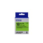 Epson Nastro fondo Fluorescente Verde per testo Nero 18/9 LK-5GBF