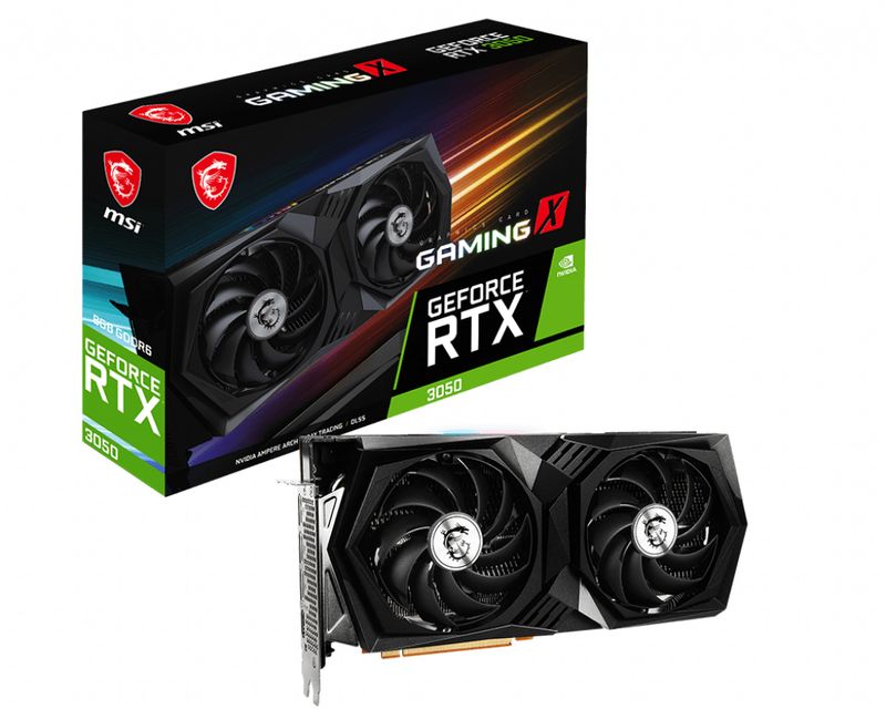 MSI-GeForce-RTX™-3050-GAMING-X-8G-NVIDIA-GeForce-RTX-3050-8-GB-GDDR6