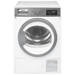 Smeg DHT83LIT-1 asciugatrice Libera installazione Caricamento frontale 8 kg A+++ Argento, Bianco