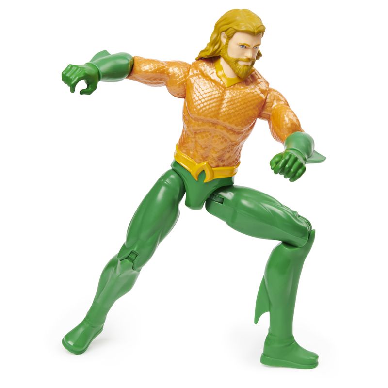 DC-Comics---AQUAMAN---Personaggio-AQUAMAN-30-cm---Personaggio-in-scala-30-cm-con-decorazioni-originali-mantello-e-11-punti-di-articolazione-