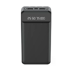 XO Powerbank PR163 - 20000MAH - Ricarica rapida - Cavi inclusi - Display digitale - Luce a led - Colore nero