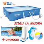 Bestway Steel Pro Piscina Rig Rettangolare 400X211X81