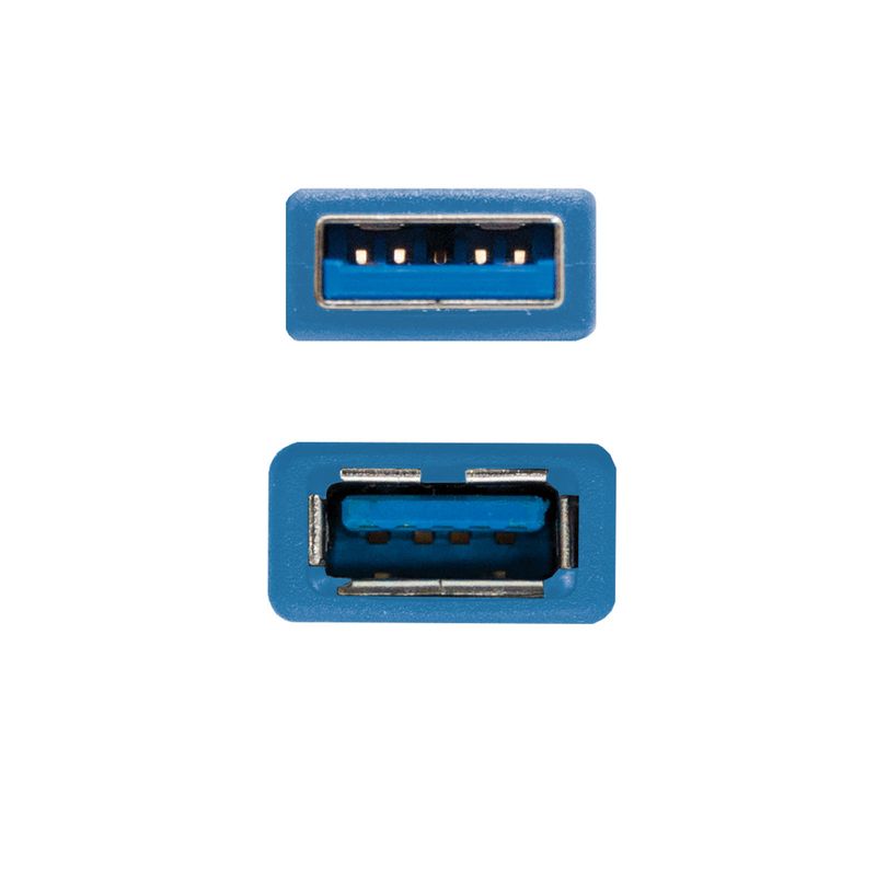 Nanocable-10.01.0901-BL-cavo-USB-1-m-USB-3.2-Gen-1--3.1-Gen-1--USB-A-Blu