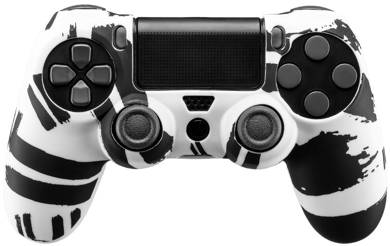 Qubick-Controller-Skin-Nero-Bianco--PS4-