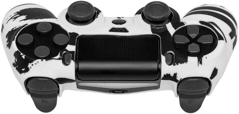 Qubick-Controller-Skin-Nero-Bianco--PS4-