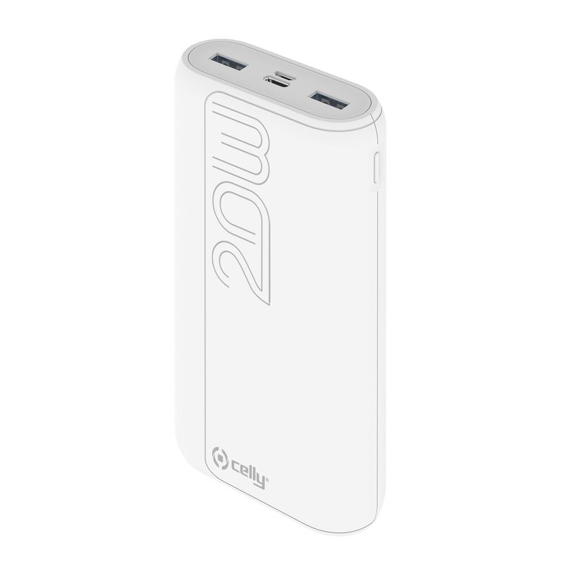 Celly-PBPD20000EVOWH-batteria-portatile-20000-mAh-Bianco