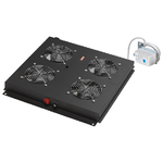 Link Gruppo 4 Ventole con Termostato per Armadi Rack Link Eavi Nero