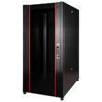 Link Armadio Rack per Reti 19'' 22u 1113x600x600mm Colore Nero Porta Vetro Serie Eavi