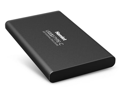 Hamlet-Box-esterno-USB-3.1-Tyce-C-per-Hard-Disk-SATA-25-in-alluminio