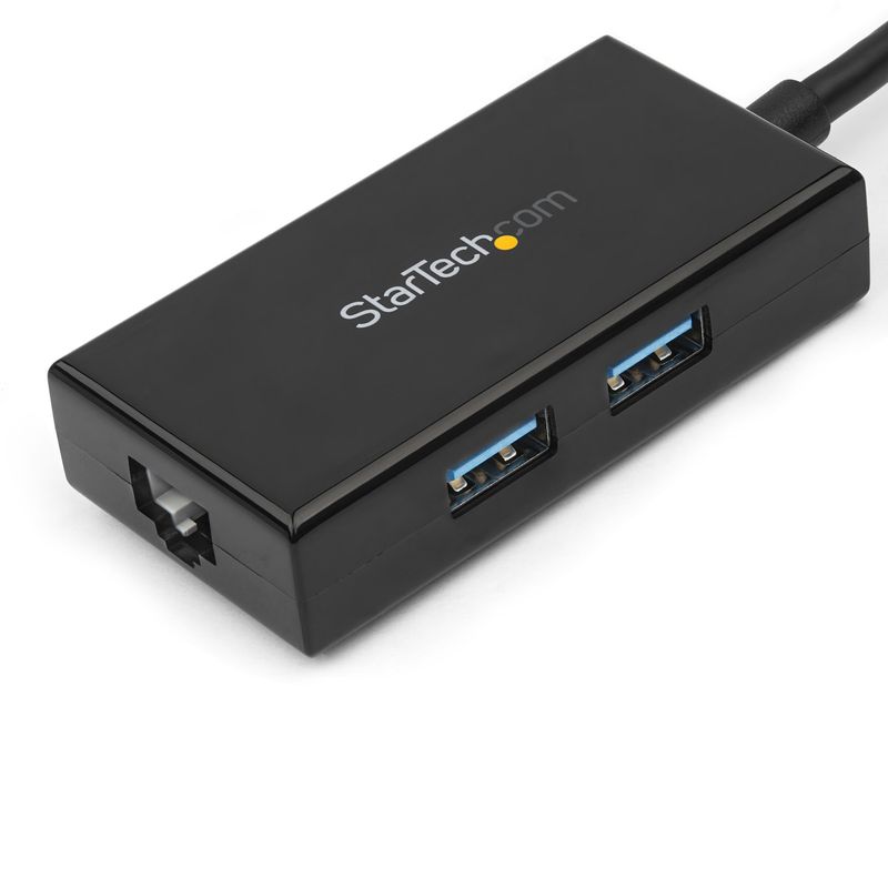 StarTech.com-Hub-USB-3.0-a-due-porte-con-Ethernet---Adattatore-di-rete-RJ45-Gigabit-Ethernet-per-Windows---Mac---Chrome--USB31000S2H-