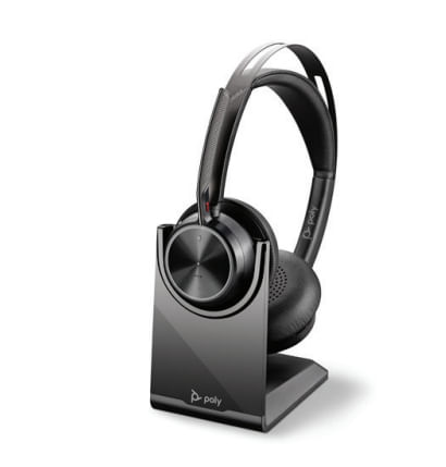 POLY-Voyager-Focus-2-UC-Auricolare-Con-cavo-e-senza-cavo-A-Padiglione-Ufficio-USB-tipo-C-Bluetooth-Nero