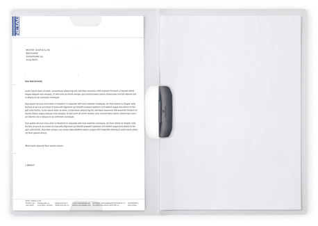 Durable-Duraswing-plus-cartellina-con-fermafoglio-Polipropilene--PP--Trasparente