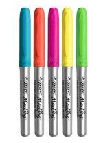 BIC-968410-evidenziatore-5-pz-Punta-conica-Blu-Verde-Arancione-Rosa-Giallo