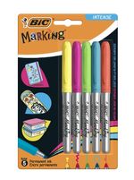 BIC-968410-evidenziatore-5-pz-Punta-conica-Blu-Verde-Arancione-Rosa-Giallo