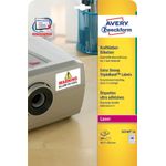 Avery L6140-20 etichetta autoadesiva Rettangolo con angoli arrotondati Permanente Bianco 800 pz