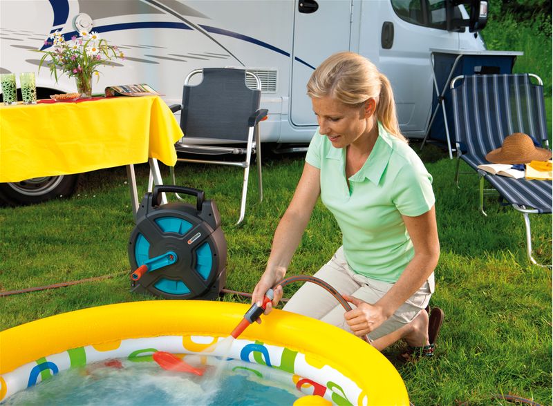 Gardena-2662-Avvolgitubo-Blu-Grigio-Arancione