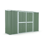 Box in Acciaio Zincato 307x100cm x h1.92m - 75KG - 3.07mq casetta attrezzi giardino - VERDE