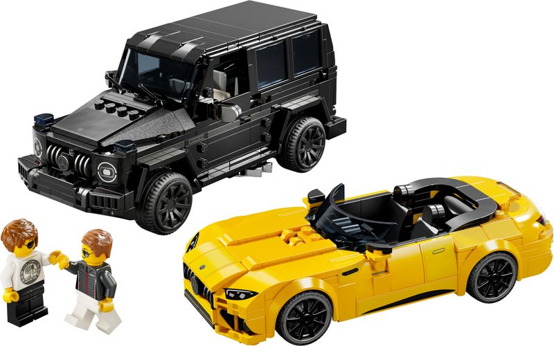 LEGO-Speed-Champions-Mercedes-AMG-G-63-e-Mercedes-AMG-SL-63-Macchine-Giocattolo-da-Costruire-2-Modellini-di-Auto-per-Bambini-e-Bambine-da-10-Anni-con-Minifigure-di-Piloti-Regalo-di-Compleanno-76924