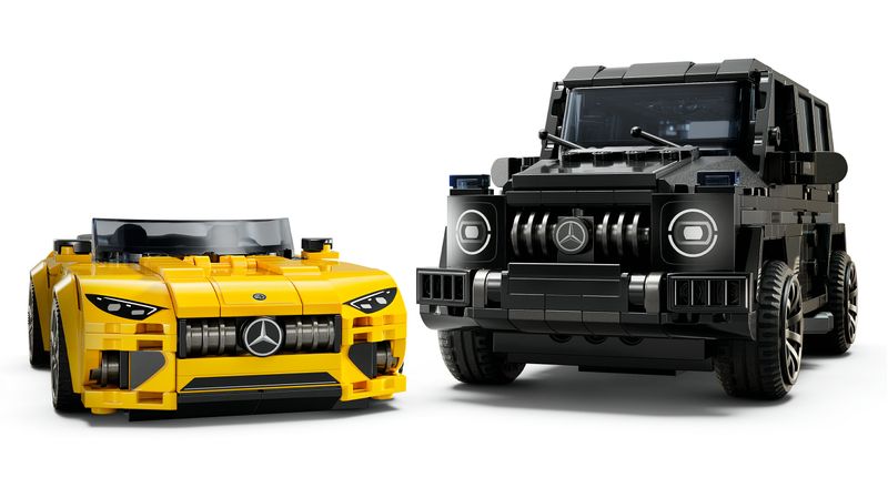 LEGO-Speed-Champions-Mercedes-AMG-G-63-e-Mercedes-AMG-SL-63-Macchine-Giocattolo-da-Costruire-2-Modellini-di-Auto-per-Bambini-e-Bambine-da-10-Anni-con-Minifigure-di-Piloti-Regalo-di-Compleanno-76924