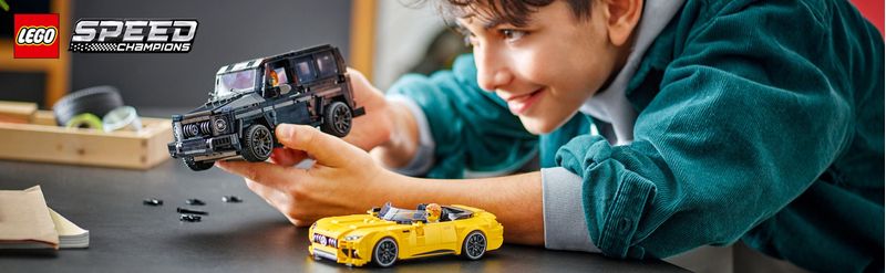 LEGO-Speed-Champions-Mercedes-AMG-G-63-e-Mercedes-AMG-SL-63-Macchine-Giocattolo-da-Costruire-2-Modellini-di-Auto-per-Bambini-e-Bambine-da-10-Anni-con-Minifigure-di-Piloti-Regalo-di-Compleanno-76924