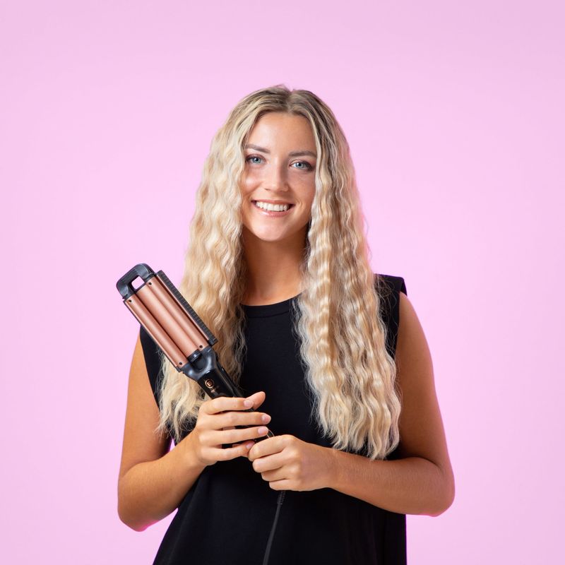 Bellissima-Ferro-per-capelli-My-Pro-Beach-Waves-GT20-400-Onde-larghe-e-strette-Ceramica-Temperatura-da-160°C-a-200°C