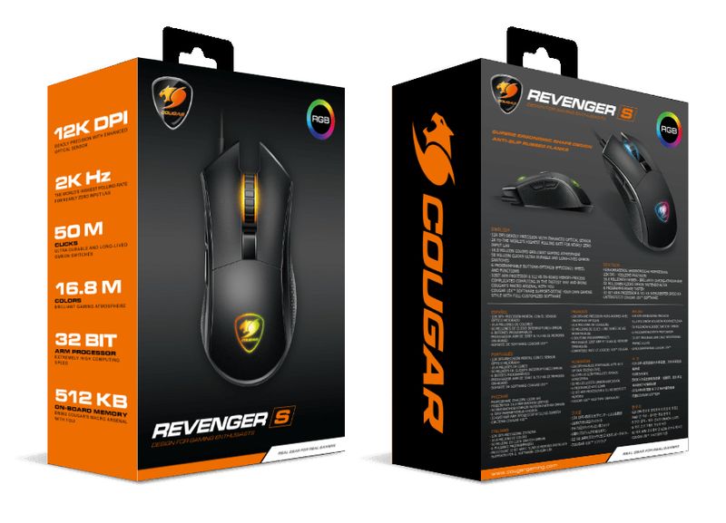 COUGAR-Gaming-Revenger-S-mouse-USB-tipo-A-Ottico-12000-DPI