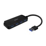 AISENS A106-0713 hub di interfaccia USB 3.2 Gen 1 (3.1 Gen 1) Type-A 5000 Mbit/s Nero