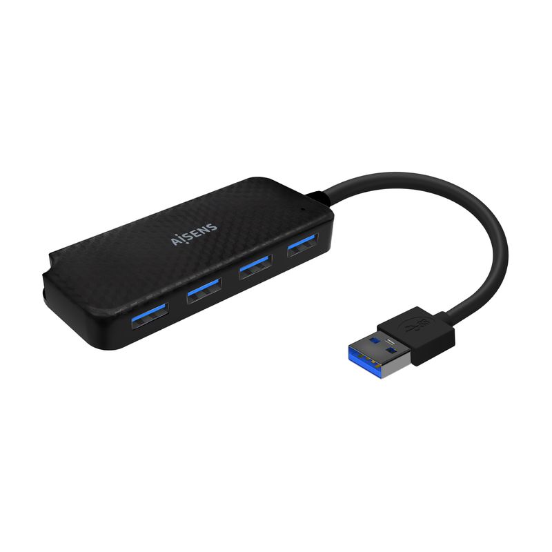 AISENS-A106-0713-hub-di-interfaccia-USB-3.2-Gen-1--3.1-Gen-1--Type-A-5000-Mbit-s-Nero