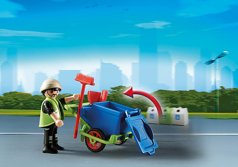 PLAYMOBIL-OPERATORE-ECOLOGICO