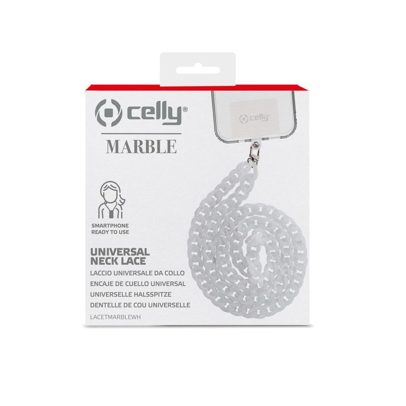 Celly-LACETMARBLEWH-accessorio-per-smartphone-e-telefoni-cellulari-Gancio