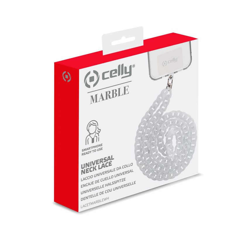 Celly-LACETMARBLEWH-accessorio-per-smartphone-e-telefoni-cellulari-Gancio