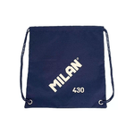 Borsa/Zaino grande con tracolla serie Milan 1918 - Tessuto 'ripstop' leggero e resistente - Misure 34x42x07 cm - Colore Blu Scuro