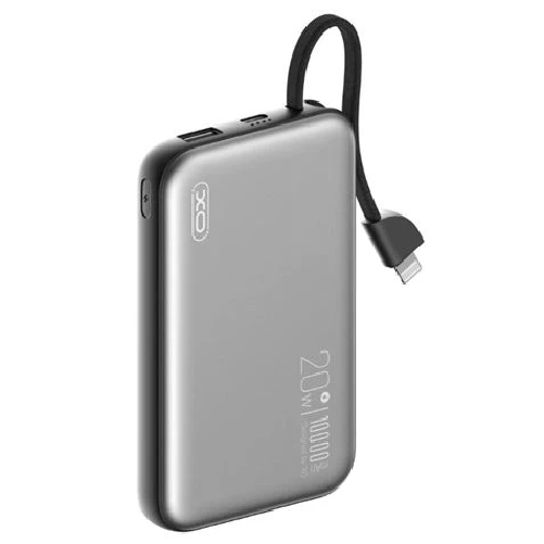 XO Powerbank 10000Mah - Ricarica Wireless - Uscita USB-C da 20 W - Facile da trasportare - 600 Cicli di ricarica - Resis