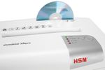 HSM-X6pro-distruggi-documenti-Taglio-a-particelle-58-dB-22-cm-Argento-Bianco