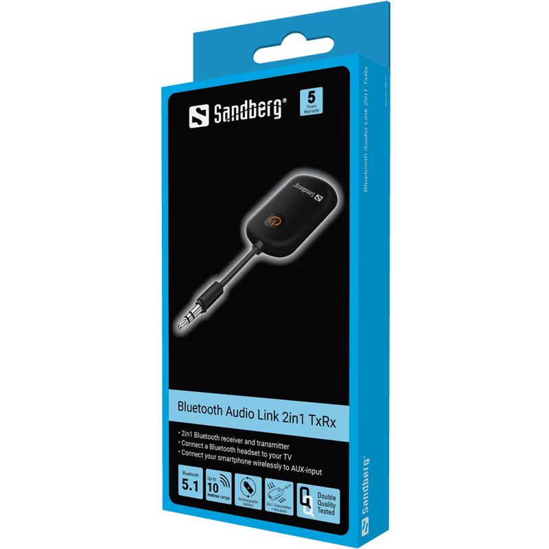 Sandberg-450-12-accessorio-per-cuffia-Ricevitore-trasmettitore--Bluetooth-Audio-Link-2in1-TxRx---Bluetooth-Audio-Link-2i