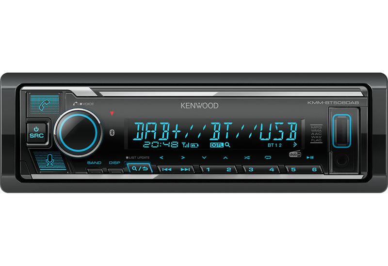 Kenwood-Electronics-KMM-BT508DAB-Ricevitore-multimediale-per-auto-Nero-200-W-Bluetooth