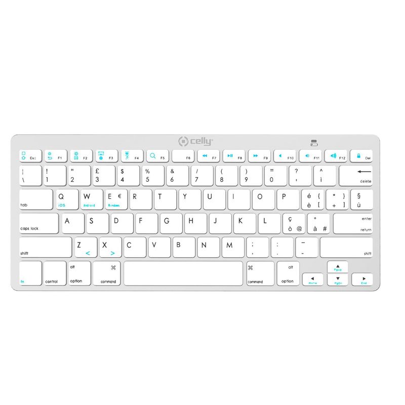 Celly-SWKEYBOARDBT-tastiera-QWERTY-Bianco