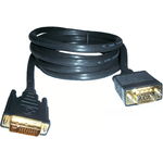 3GO 2m DVI/VGA VGA (D-Sub) Nero